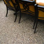 Nature Stone Patio Flooring with Dining Table